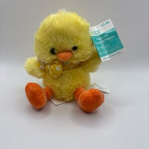 Plush Stuffed Animal Yellow Chic Duck Orange Beak & Feet 6” Sound Works W/Tags